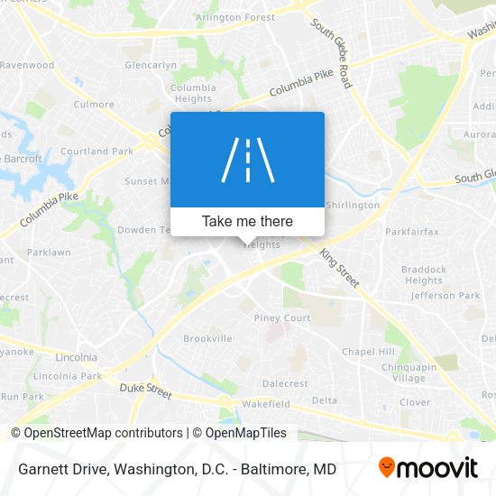 Garnett Drive map