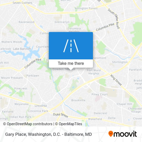Gary Place map