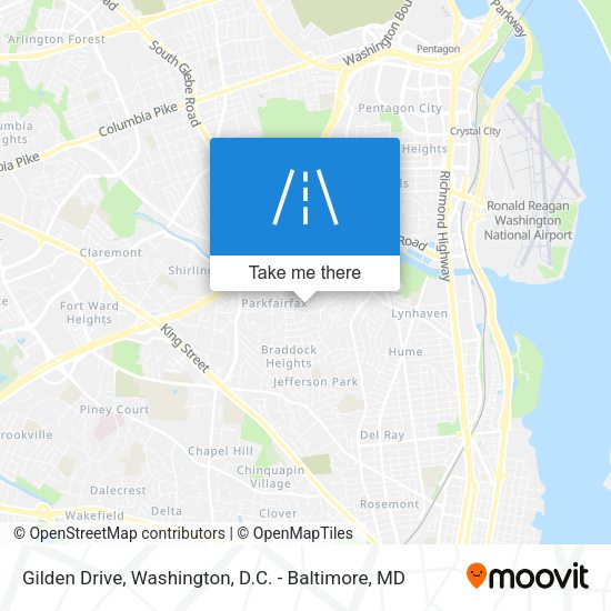Gilden Drive map