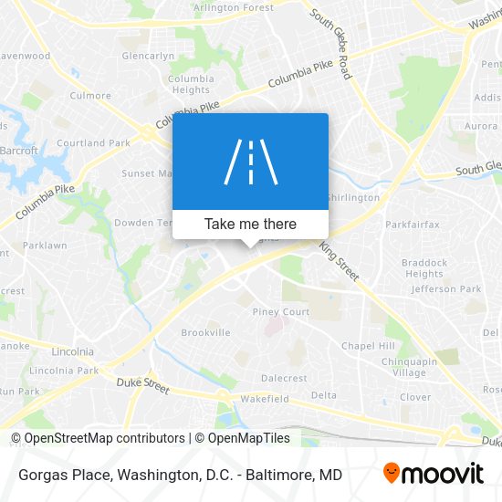 Gorgas Place map