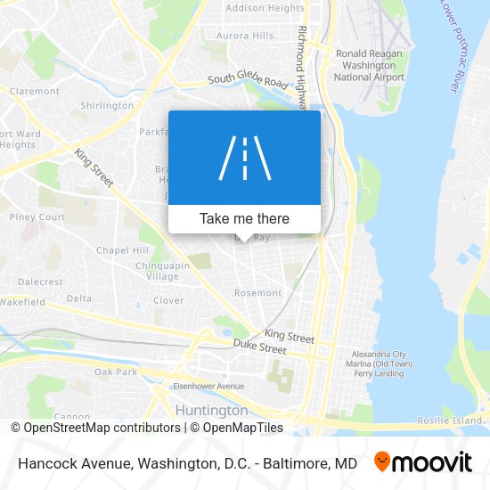 Hancock Avenue map