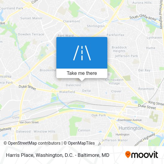 Mapa de Harris Place