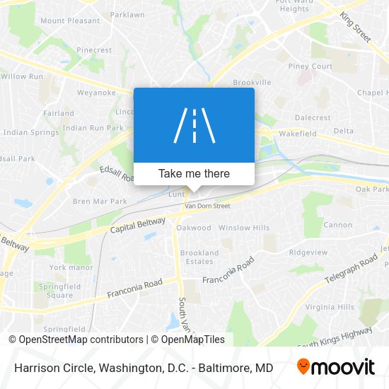 Harrison Circle map