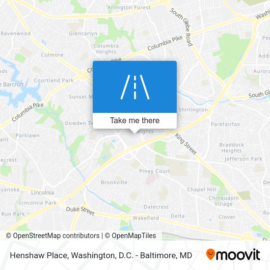 Mapa de Henshaw Place