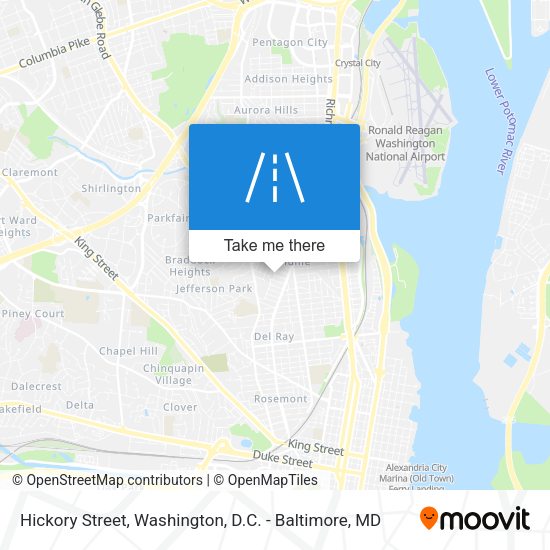 Hickory Street map