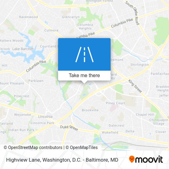 Highview Lane map