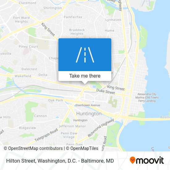 Hilton Street map