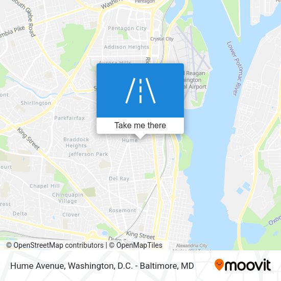 Hume Avenue map