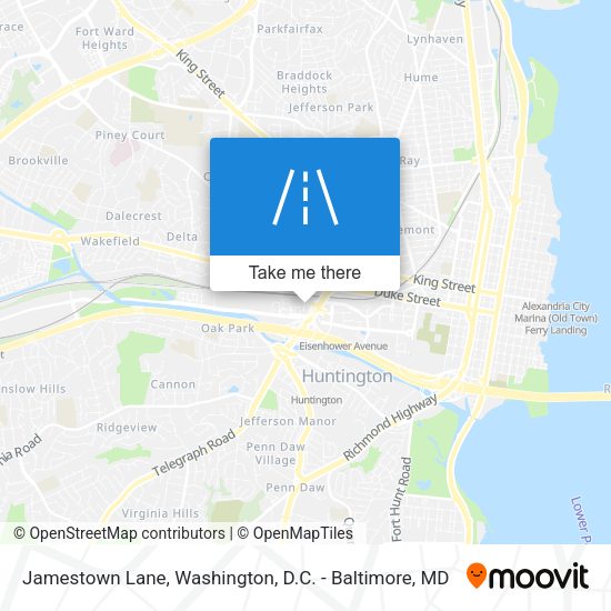 Mapa de Jamestown Lane