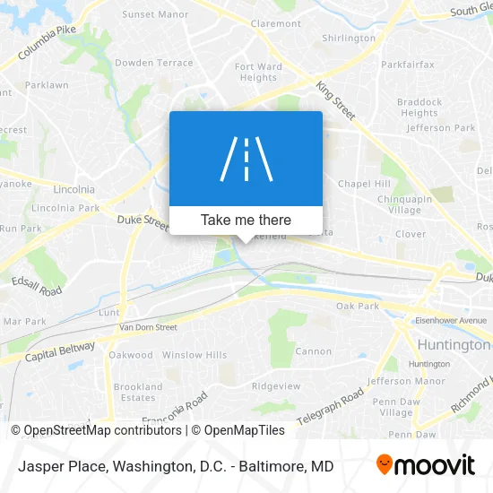 Jasper Place map