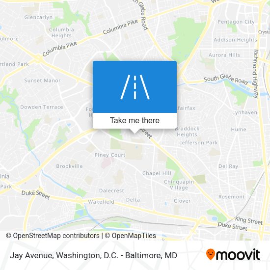 Jay Avenue map
