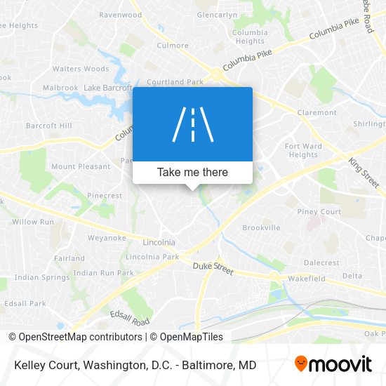 Mapa de Kelley Court