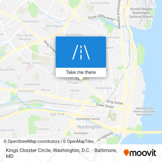 Kings Cloister Circle map
