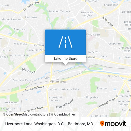 Livermore Lane map