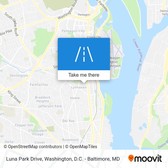 Mapa de Luna Park Drive