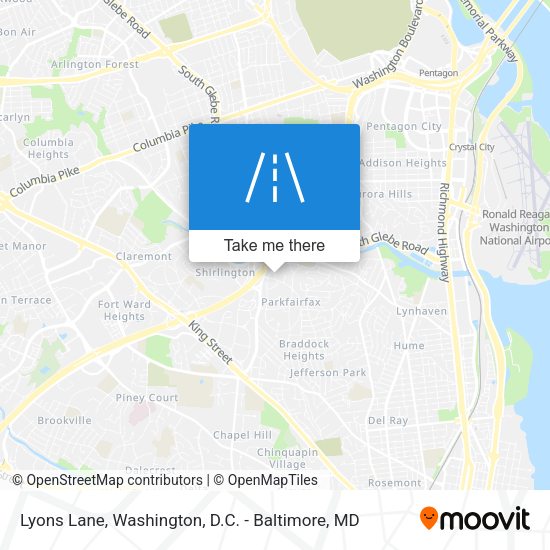 Mapa de Lyons Lane