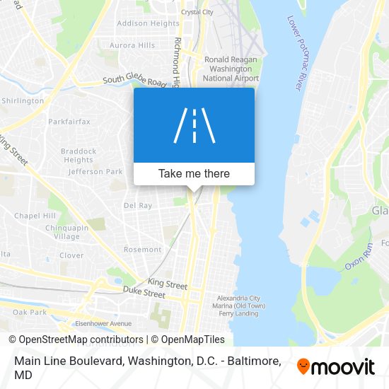 Mapa de Main Line Boulevard