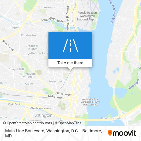 Main Line Boulevard map