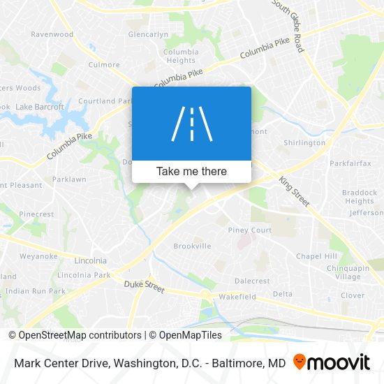 Mark Center Drive map
