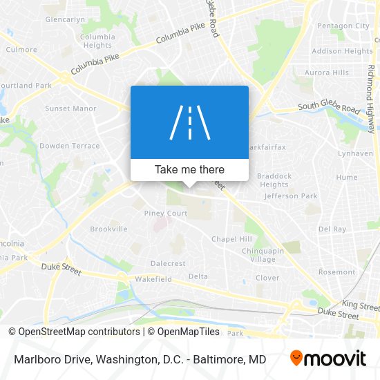 Mapa de Marlboro Drive