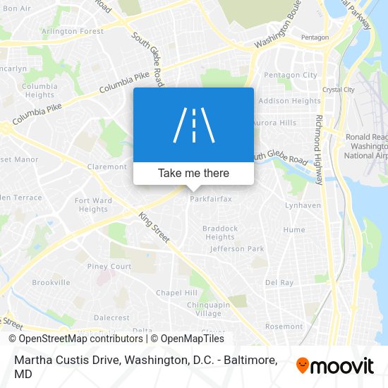 Martha Custis Drive map