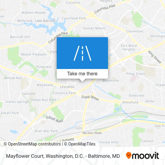 Mayflower Court map