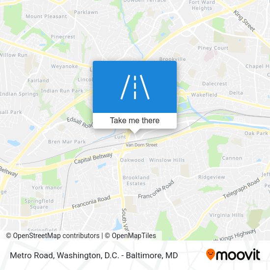 Metro Road map
