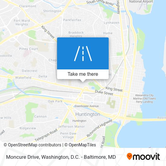 Moncure Drive map