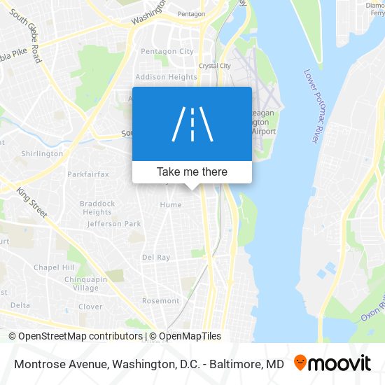 Montrose Avenue map