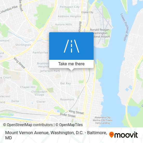 Mount Vernon Avenue map
