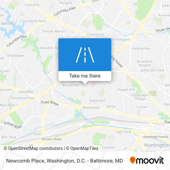 Newcomb Place map