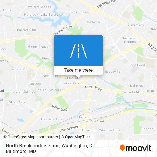 North Breckinridge Place map