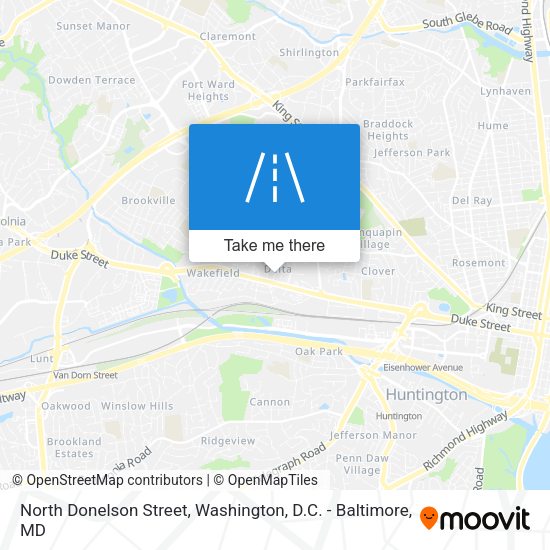 North Donelson Street map