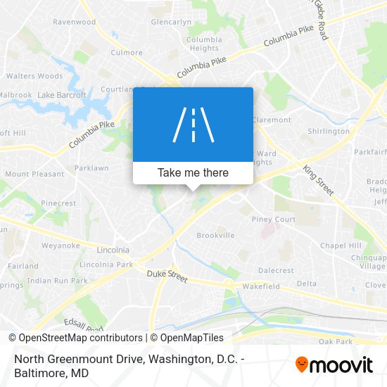 North Greenmount Drive map