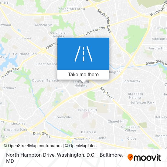 North Hampton Drive map