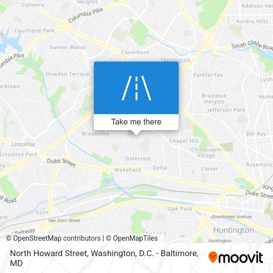 Mapa de North Howard Street