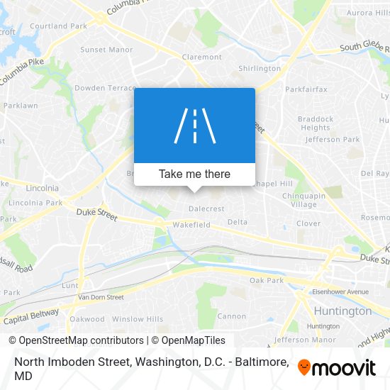 North Imboden Street map