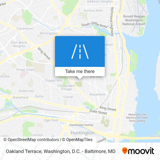Oakland Terrace map