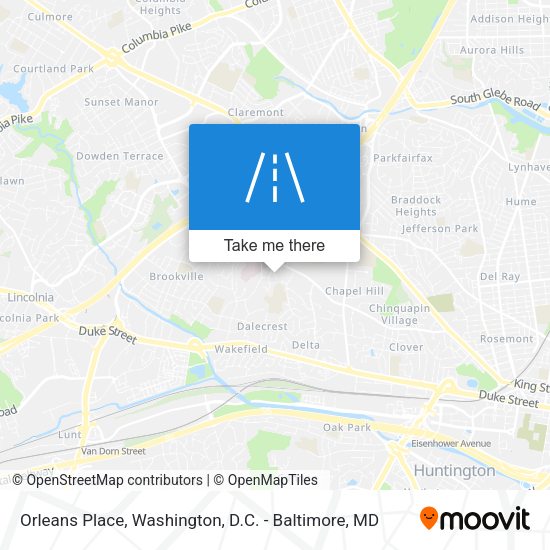 Orleans Place map