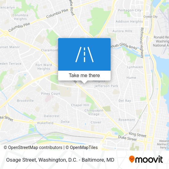 Osage Street map