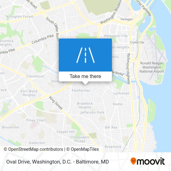 Mapa de Oval Drive