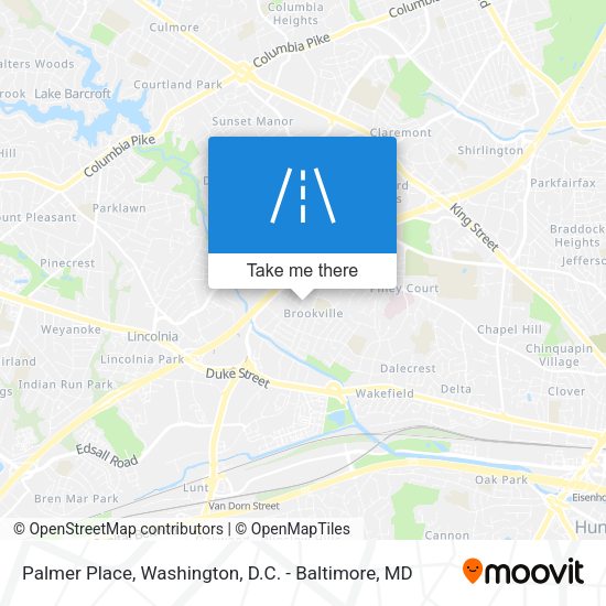 Palmer Place map