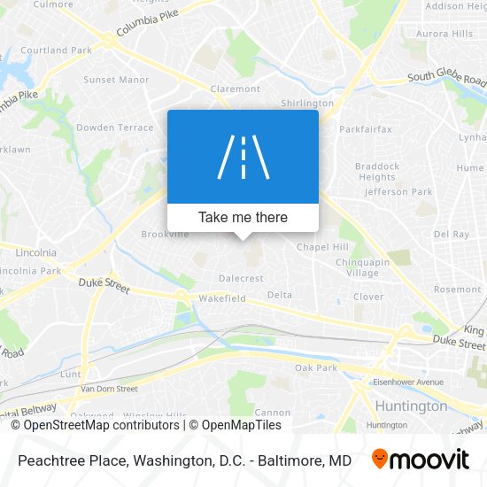 Mapa de Peachtree Place