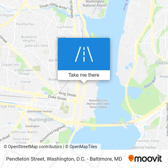 Pendleton Street map