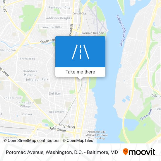Potomac Avenue map