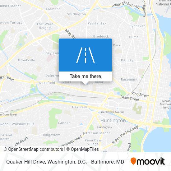 Quaker Hill Drive map