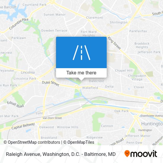 Mapa de Raleigh Avenue