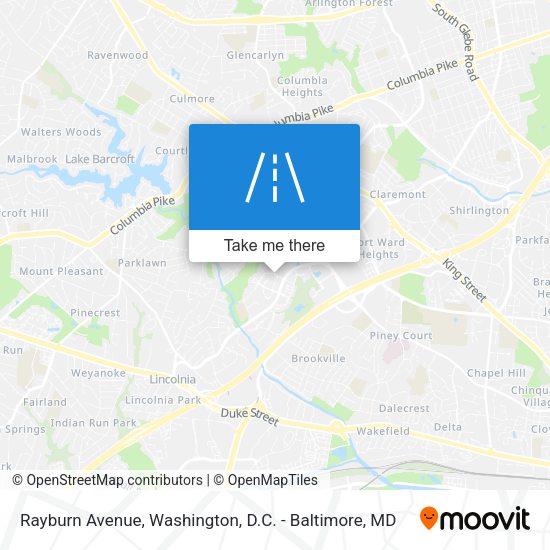 Rayburn Avenue map
