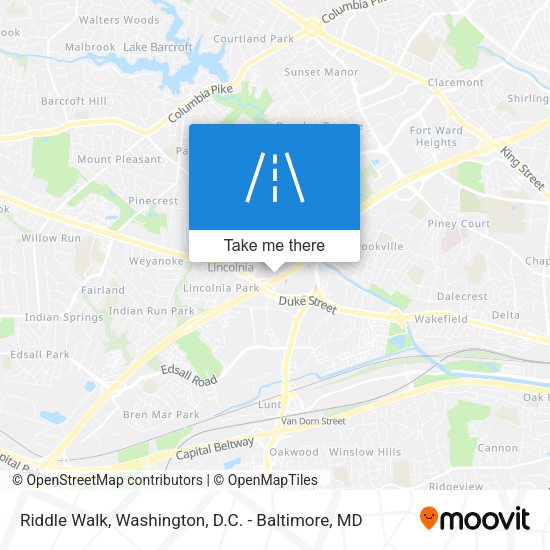 Riddle Walk map