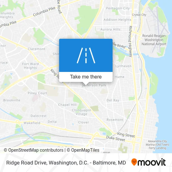 Ridge Road Drive map